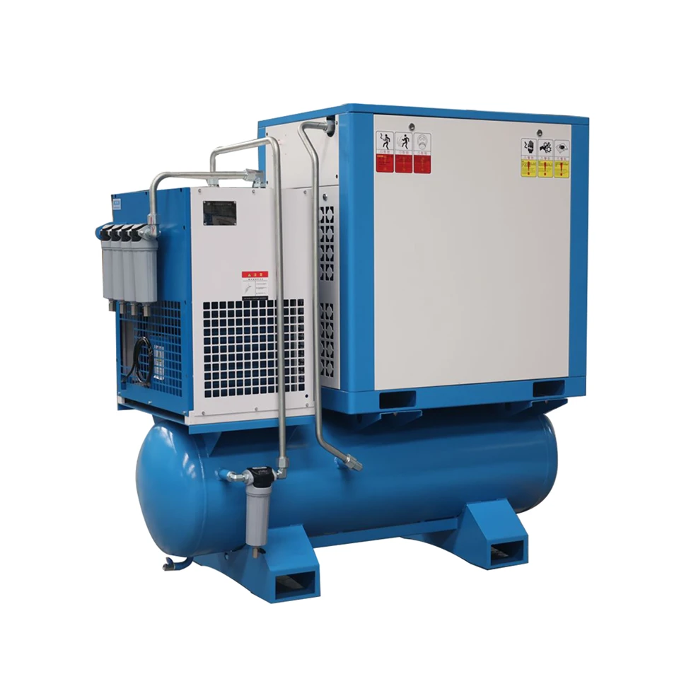 22kw High Pressure Screw Air Compressor With Air Tank
